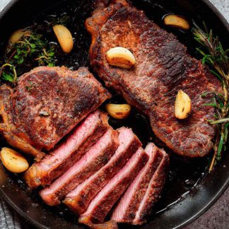 New York steak, boneless SZR Organic Grass-fed .70 lbs